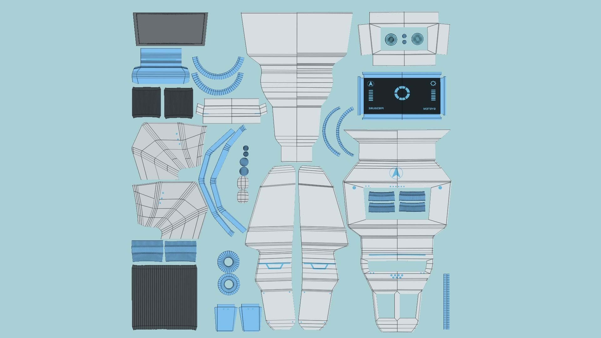 08 SciFi Backpack Collection - Character Fashion Design _52