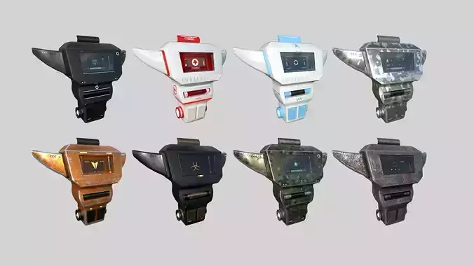 08 SciFi Backpack Collection - Character Fashion Design 