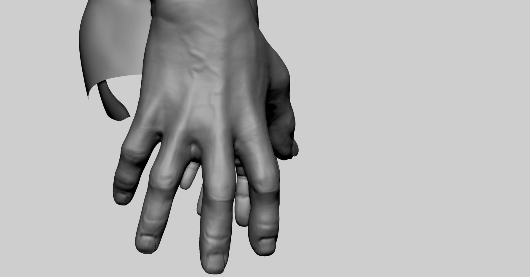 Stylized Creature Upper Body 3D model_12