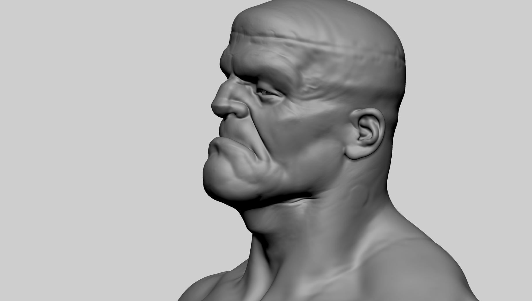 Stylized Creature Upper Body 3D model_10