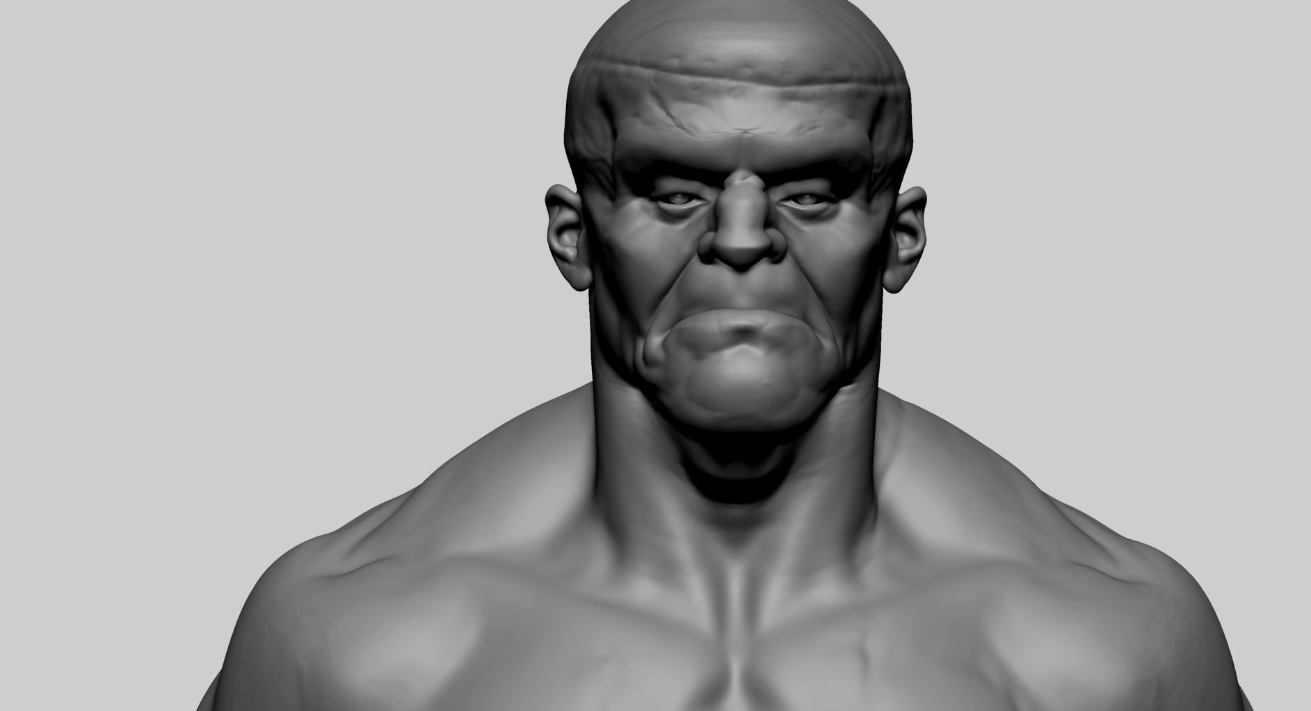 Stylized Creature Upper Body 3D model_9