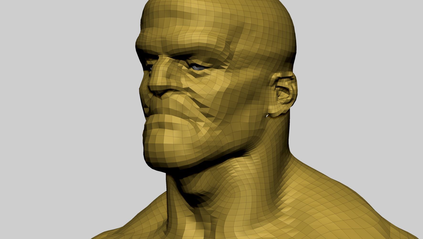 Stylized Creature Upper Body 3D model_15