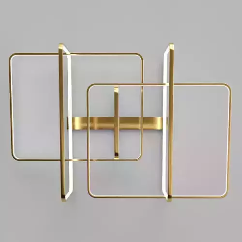 LINKEN gold wall light with squares