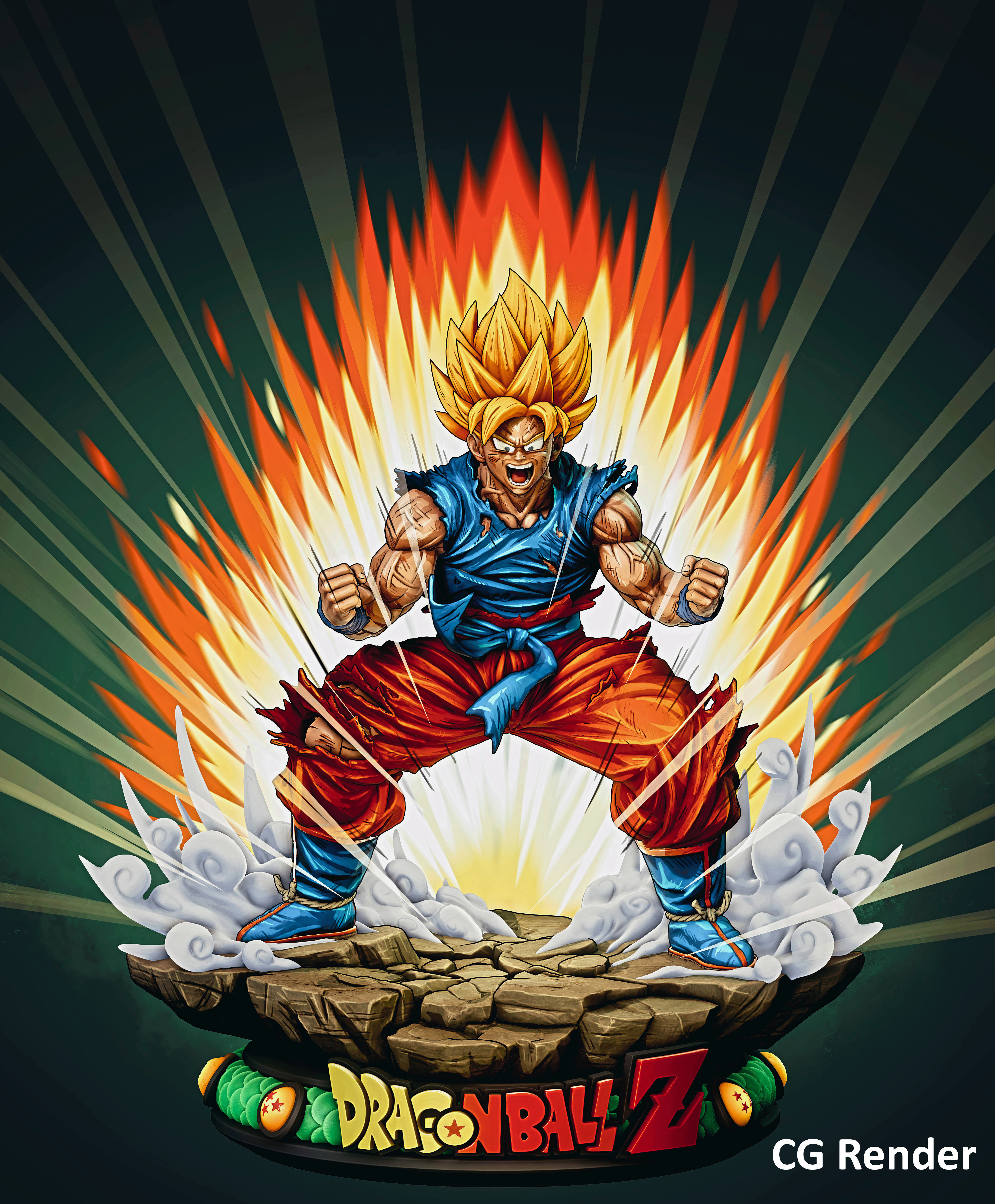 Goku Dragon Ball Z 3D print model_4