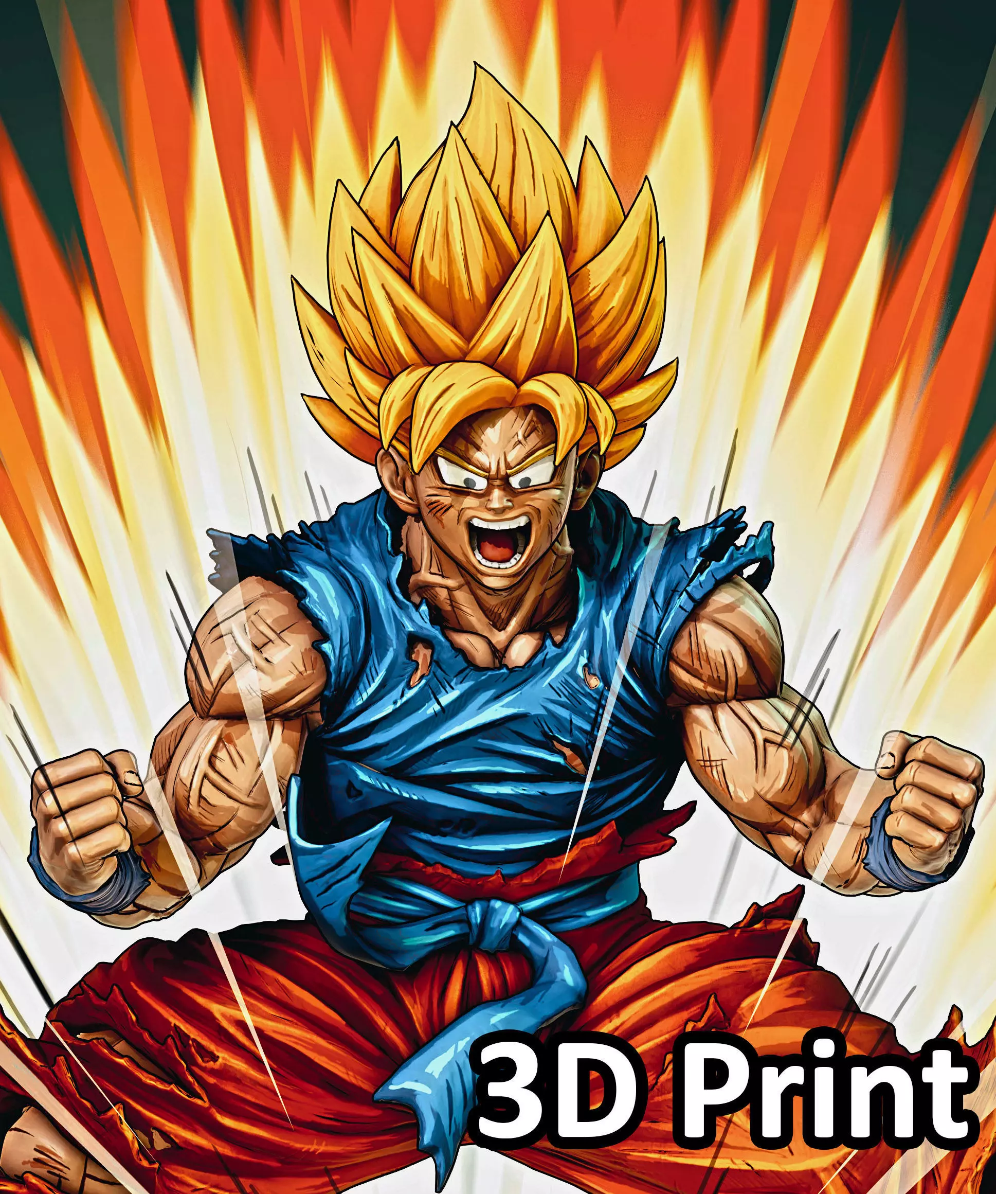 Goku Dragon Ball Z 3D print model_0