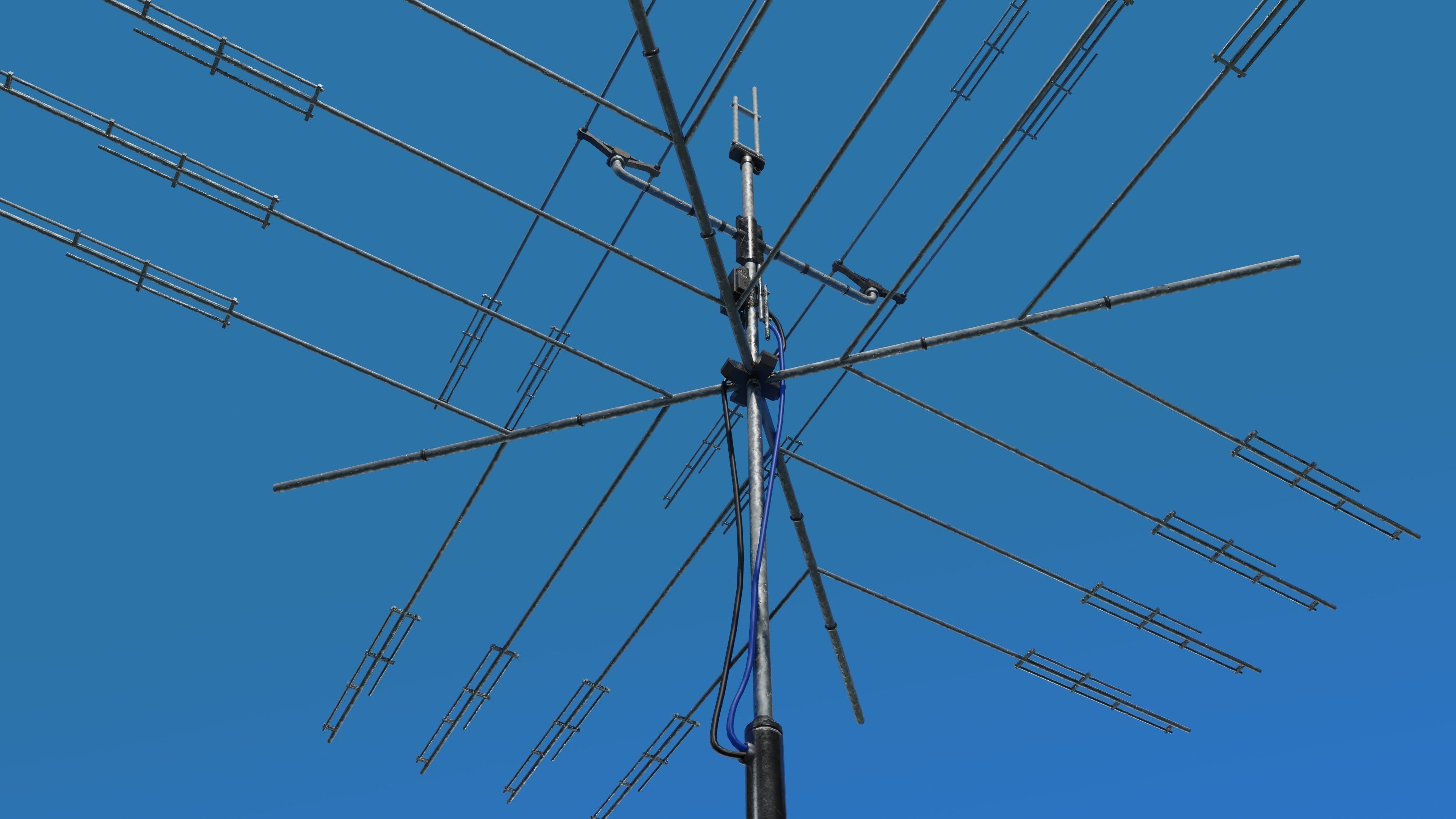 Satellite Antenna part2 Low-poly 3D model_13