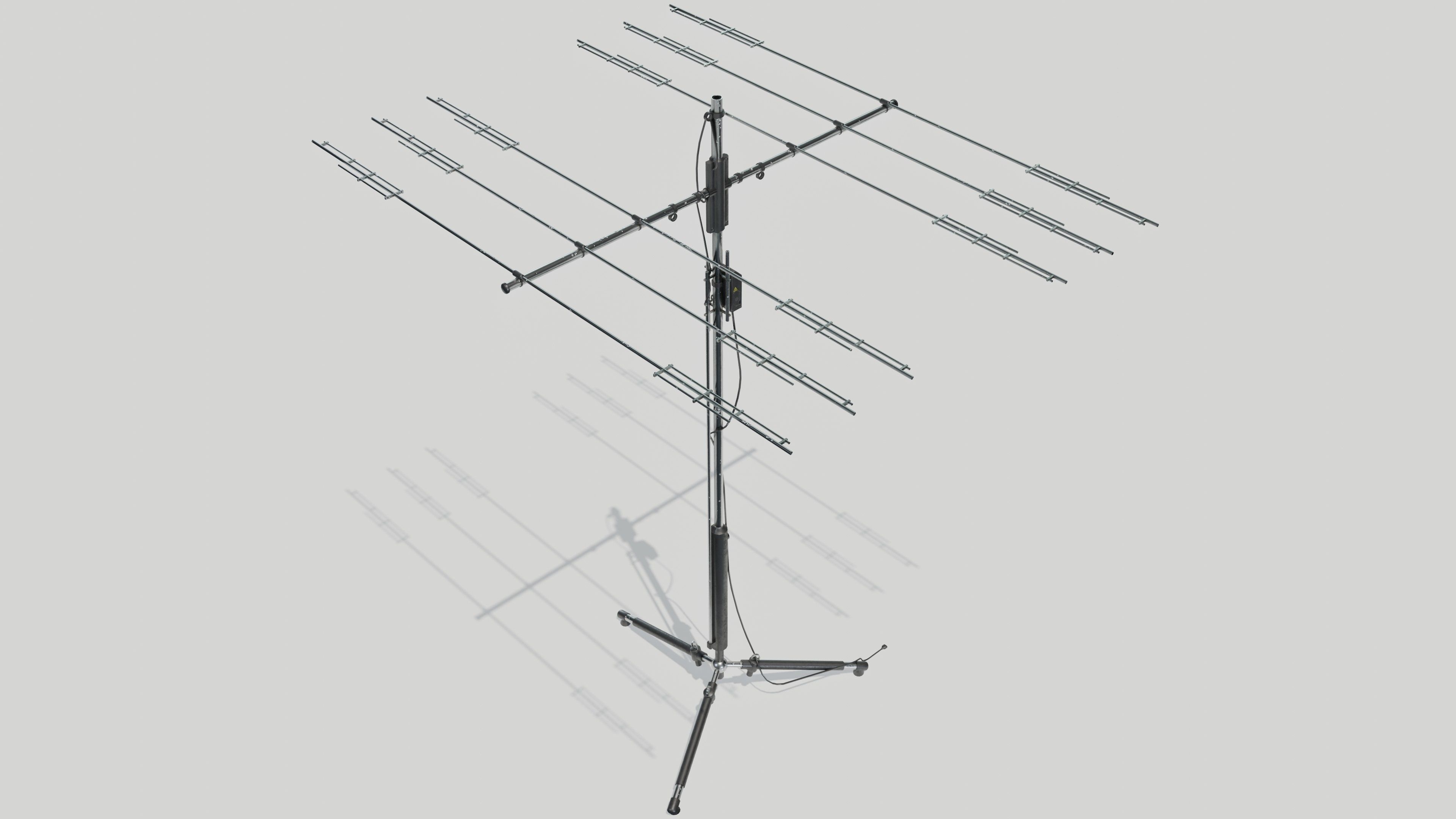 Satellite Antenna part2 Low-poly 3D model_5