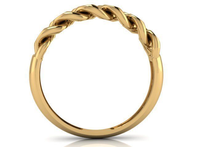 Woven ring 3D print model_4