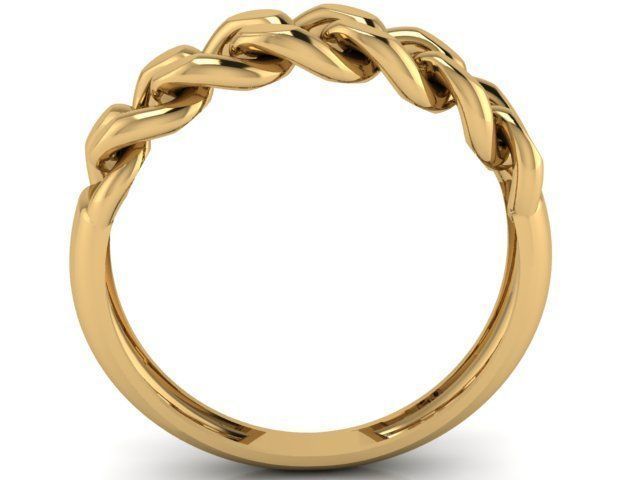 Woven ring 3D print model_5