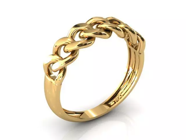 Woven ring 3D print model_0