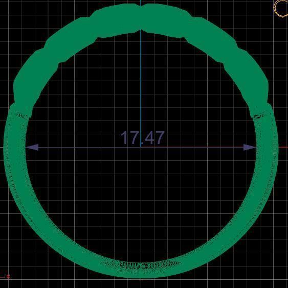 Woven ring 3D print model_9