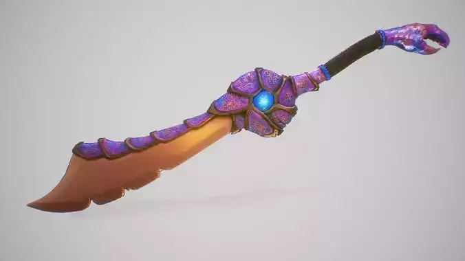 Neptunes Razor - Stylized Fantasy Sword