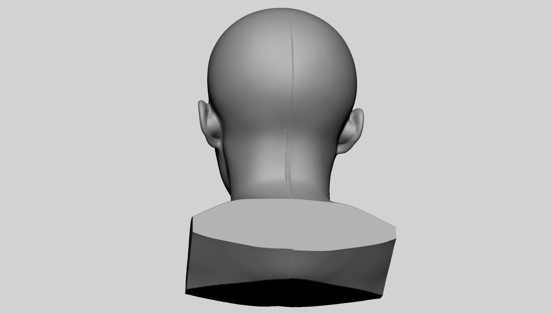 Female Head Printable v4 3D print model_9