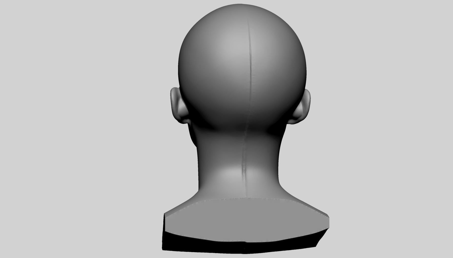 Female Head Printable v4 3D print model_8