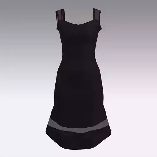 DRESS BLACK TRASPARENT FASHION LOOK STYLE