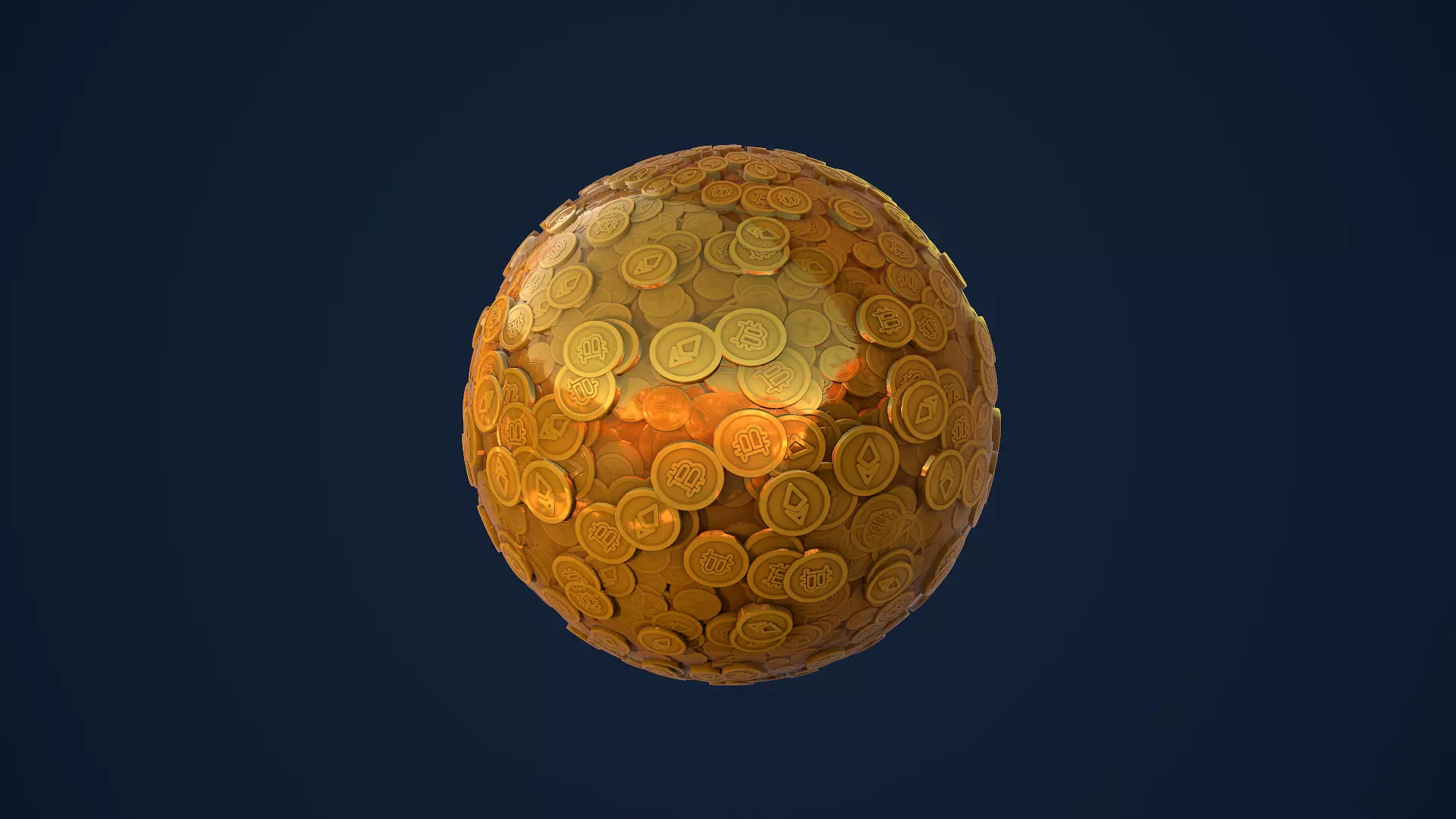 Cryptocurrency Coins Texture Stylized PBR Texture_0