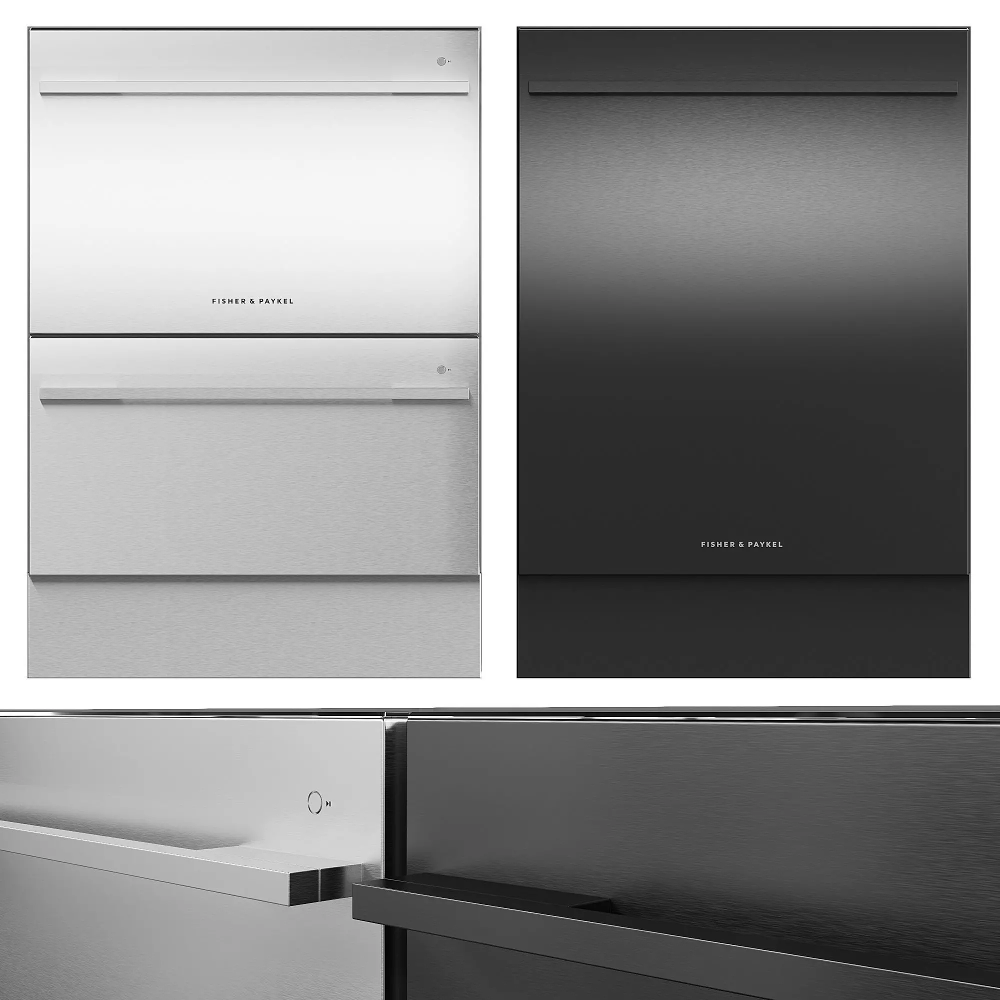 Dishwasher Fisher Paykel DD60DDFX9 DD60DDFB9 DW60UD6X DW60UD6B 3D model