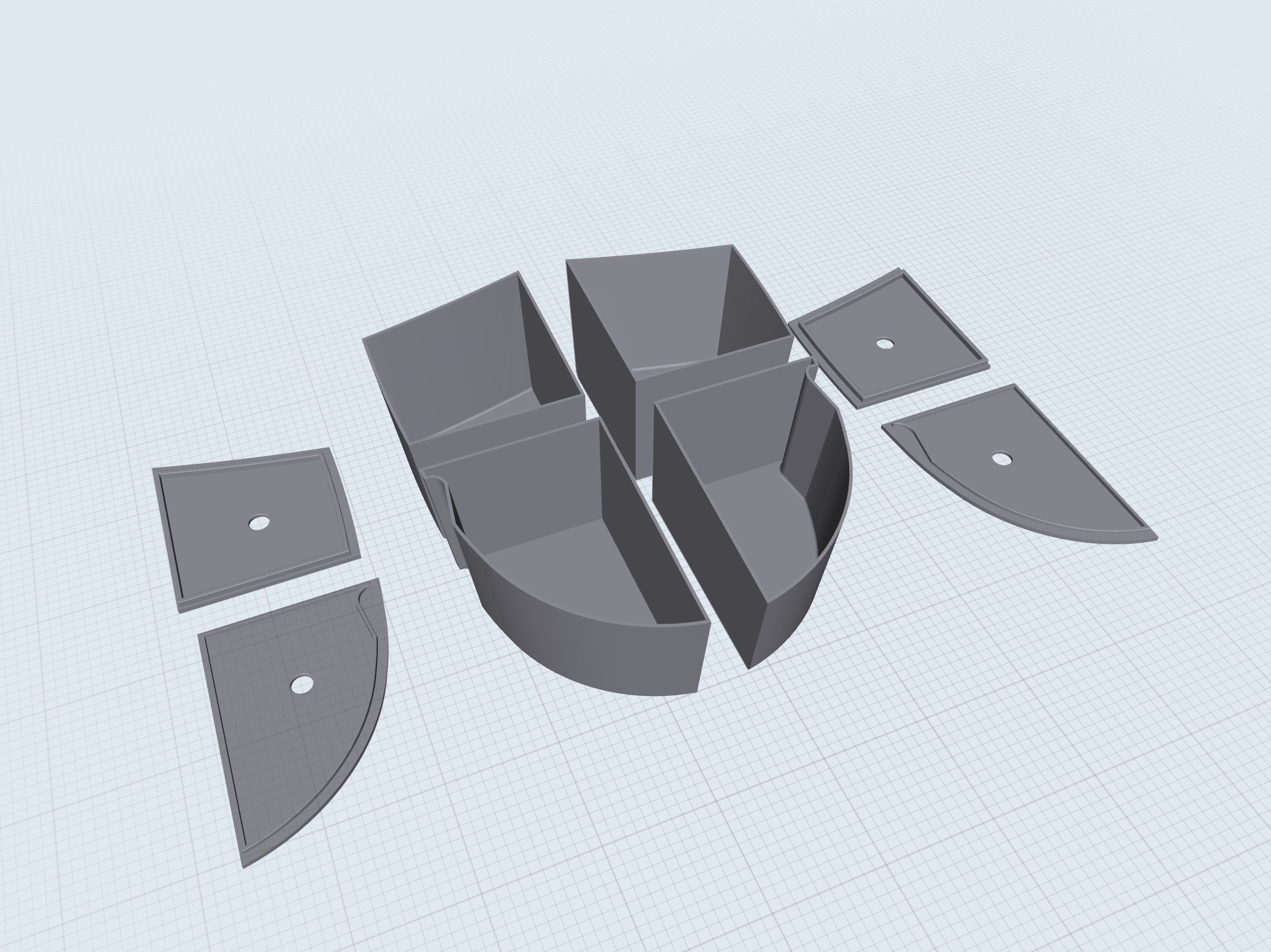 Mitsubishi Outlander storage boxes 3D print model_5