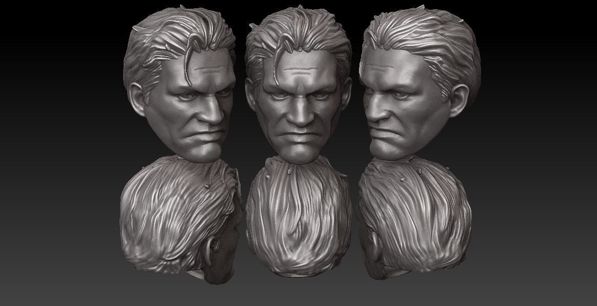 ONE12 SCALE HEAD - PUNISHER COMIC VER 3D print model_1