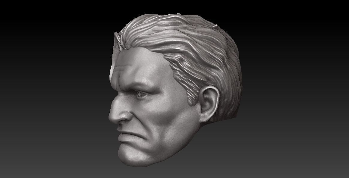 ONE12 SCALE HEAD - PUNISHER COMIC VER 3D print model_7