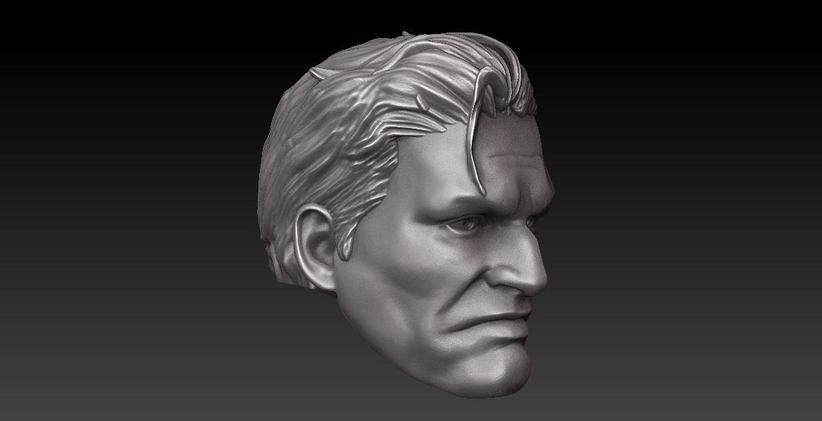 ONE12 SCALE HEAD - PUNISHER COMIC VER 3D print model_3
