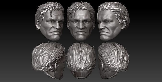 ONE12 SCALE HEAD - PUNISHER COMIC VER 3D print model