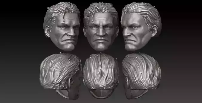 ONE12 SCALE HEAD - PUNISHER COMIC VER 3D print model