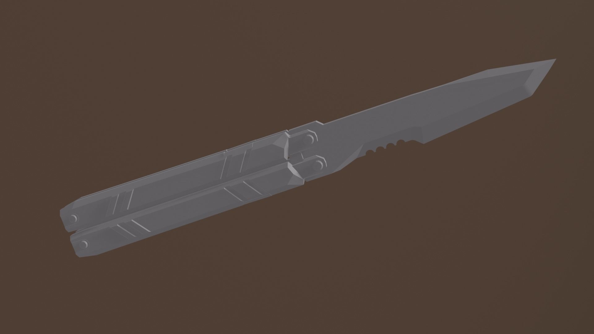 Butterfly Knife Valorant 3D print model_4