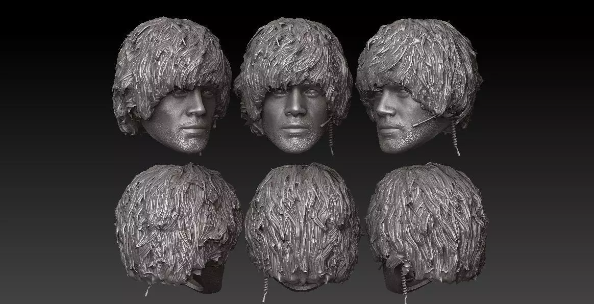 ONE6 SCALE HEAD - CARLOS OLIVEIRA - RESIDENT EVIL 3 REMAKE VER 3D print model_0