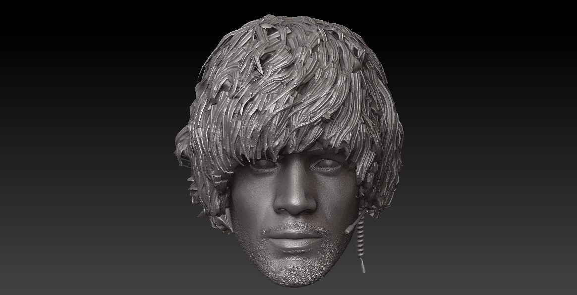 ONE6 SCALE HEAD - CARLOS OLIVEIRA - RESIDENT EVIL 3 REMAKE VER 3D print model_2