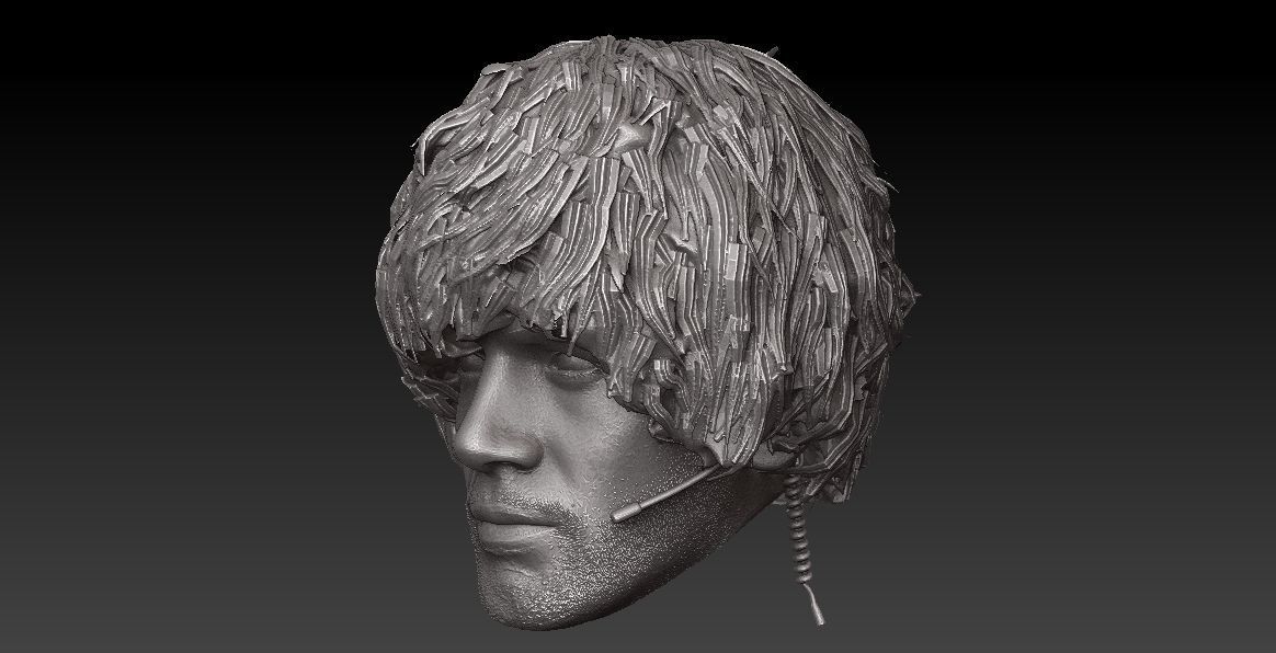 ONE6 SCALE HEAD - CARLOS OLIVEIRA - RESIDENT EVIL 3 REMAKE VER 3D print model_4