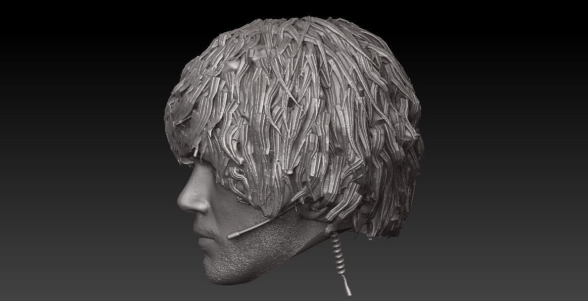 ONE6 SCALE HEAD - CARLOS OLIVEIRA - RESIDENT EVIL 3 REMAKE VER 3D print model_5