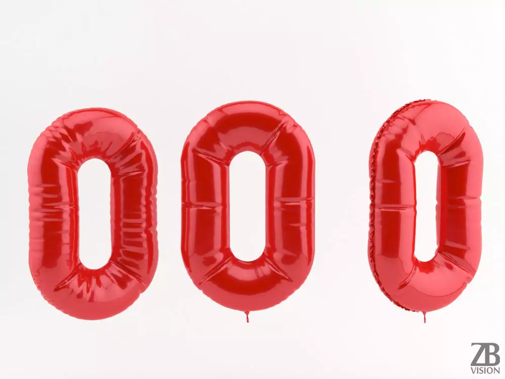 0 zero balloon 3D model_0