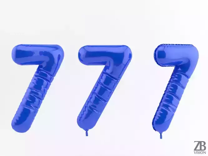 7 seven balloon 3D model