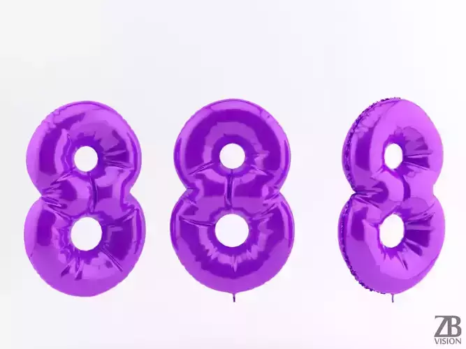 8 eight balloon 3D model