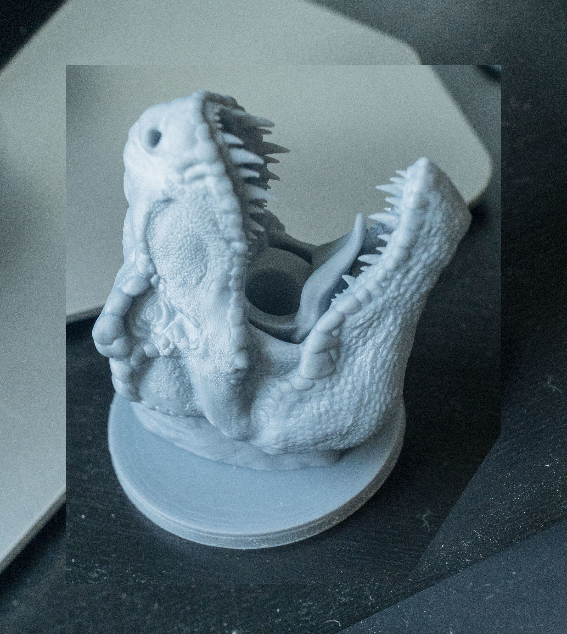 T-Rex - Wacom Pen Holder  3D print model_1