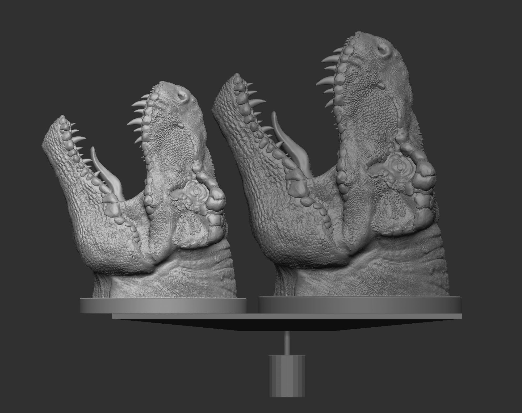 T-Rex - Wacom Pen Holder  3D print model_4