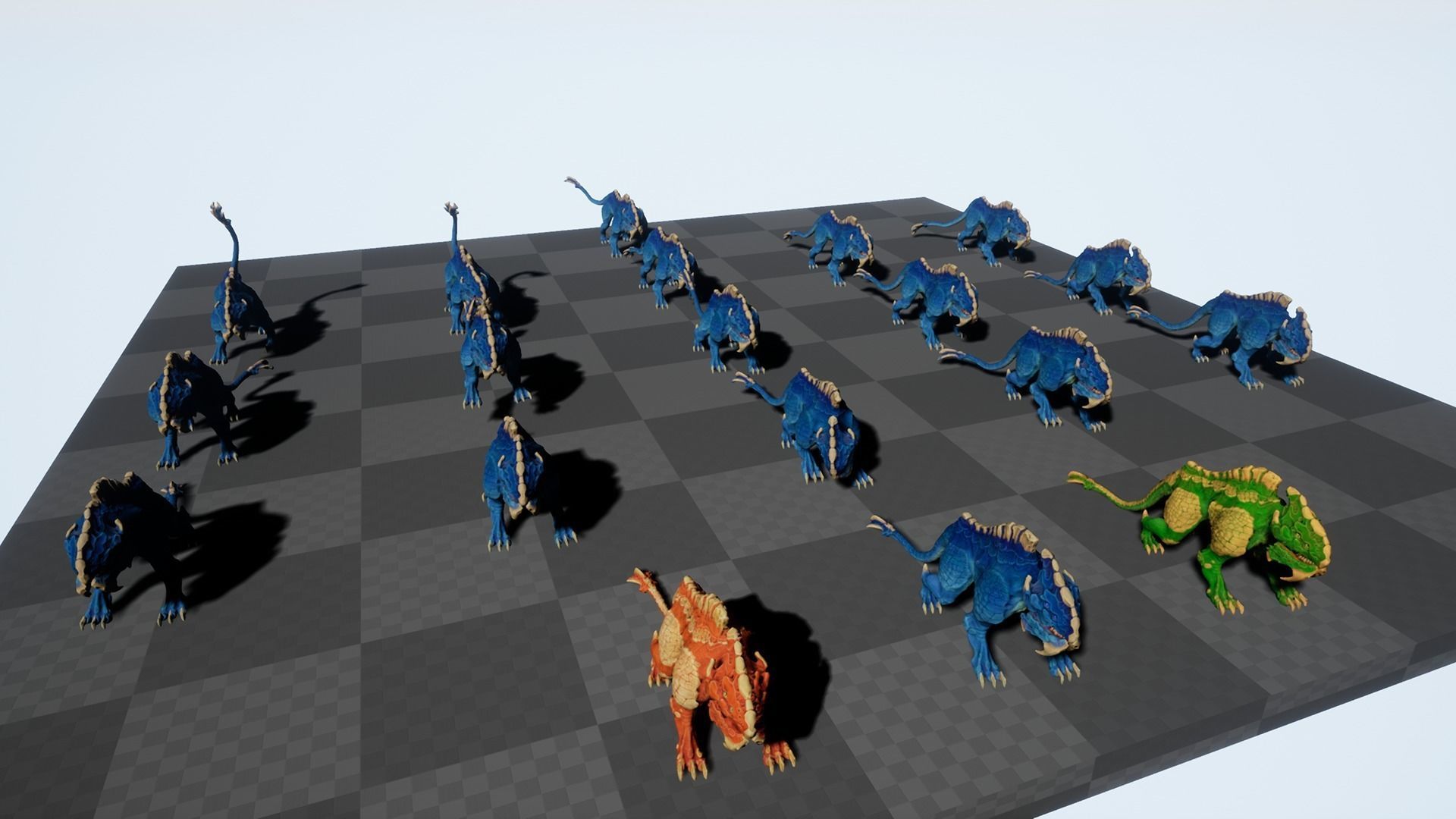 Creature v001 Low-poly 3D model_3