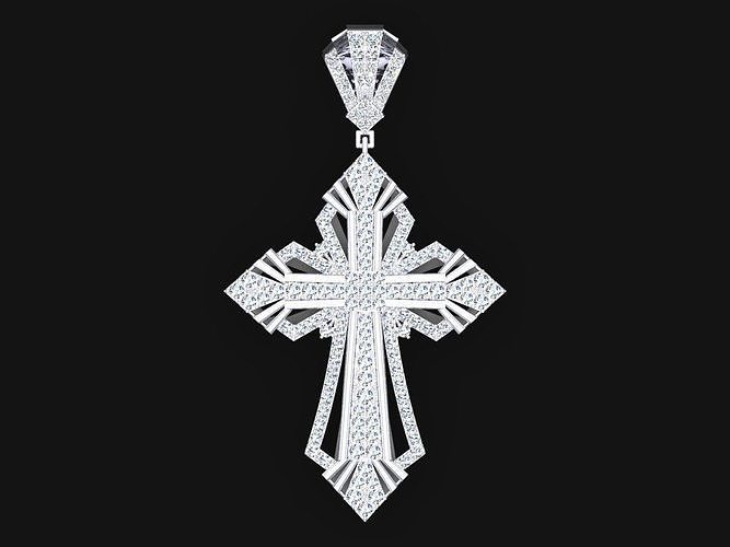 Cross pendant - Crucifix pendant - God pendant 3D print model