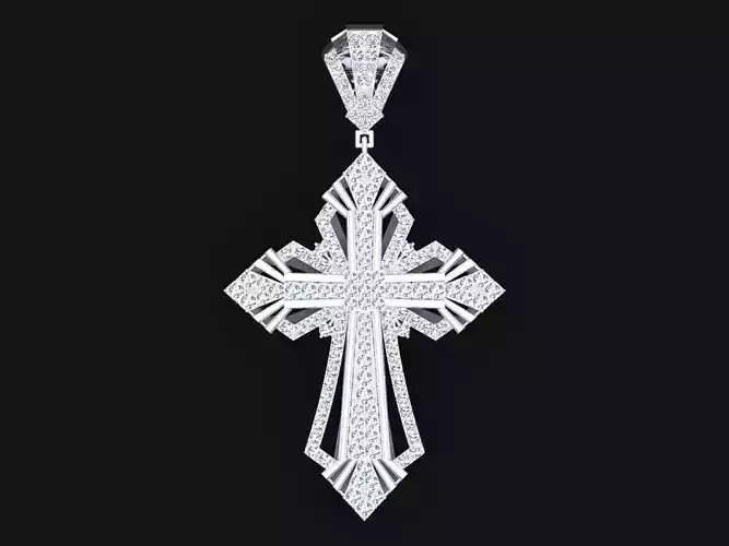 Cross pendant - Crucifix pendant - God pendant 3D print model