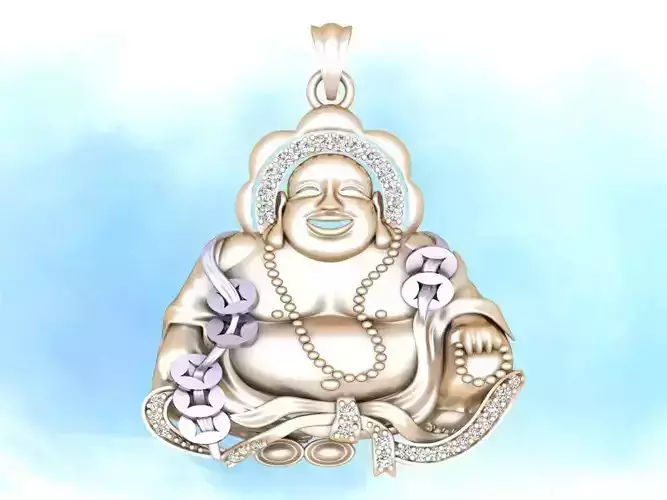Maitreya Buddha pendant - Buddha pendant