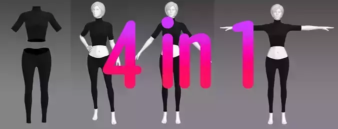 Woman Clothing 4 in 1 set57