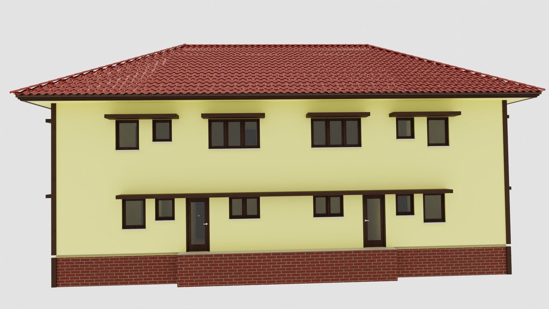 House two story 3D model_3