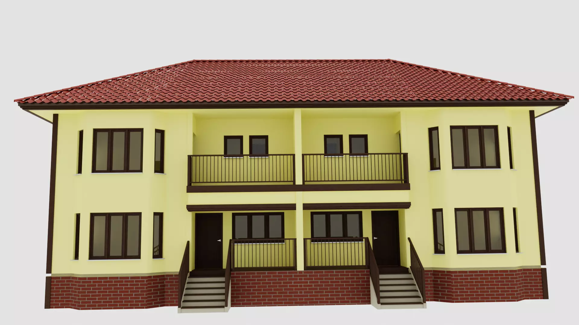 House two story 3D model_0