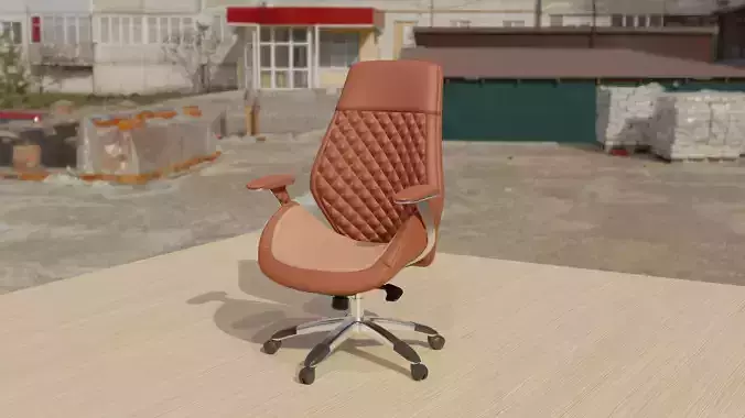 3D Rendered Rolling Chair