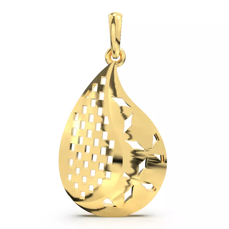 ABJA GOLD PENDANT 3D print model