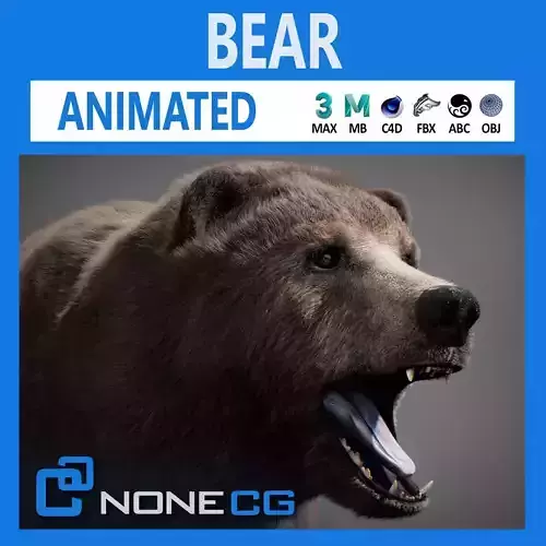 Animated Bear 3D model