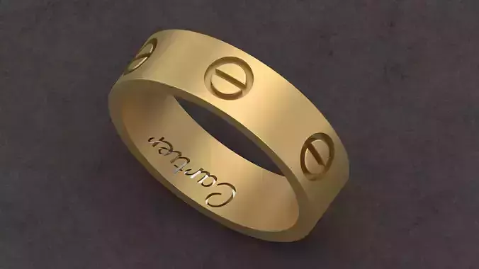 gold ring 3d print model 