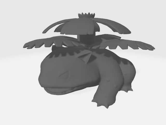 Pokemon Venusaur 3D Model for 3D Printing Free 3D print model_7