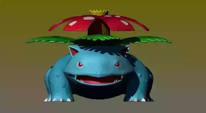 Pokemon Venusaur 3D Model for 3D Printing